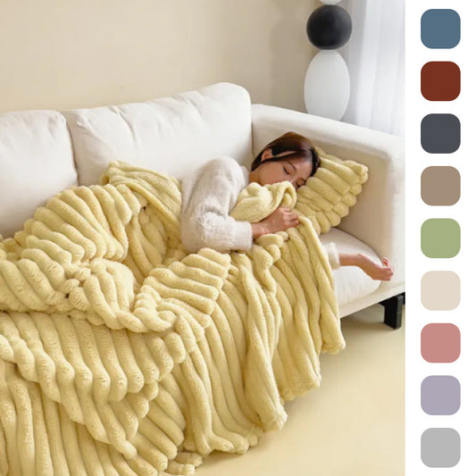 Couverture/plaid en velours double face